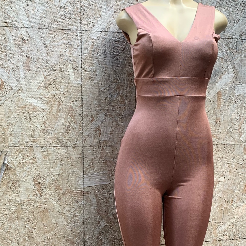 Women’s pink, jumpsuit, Charlotte Russe